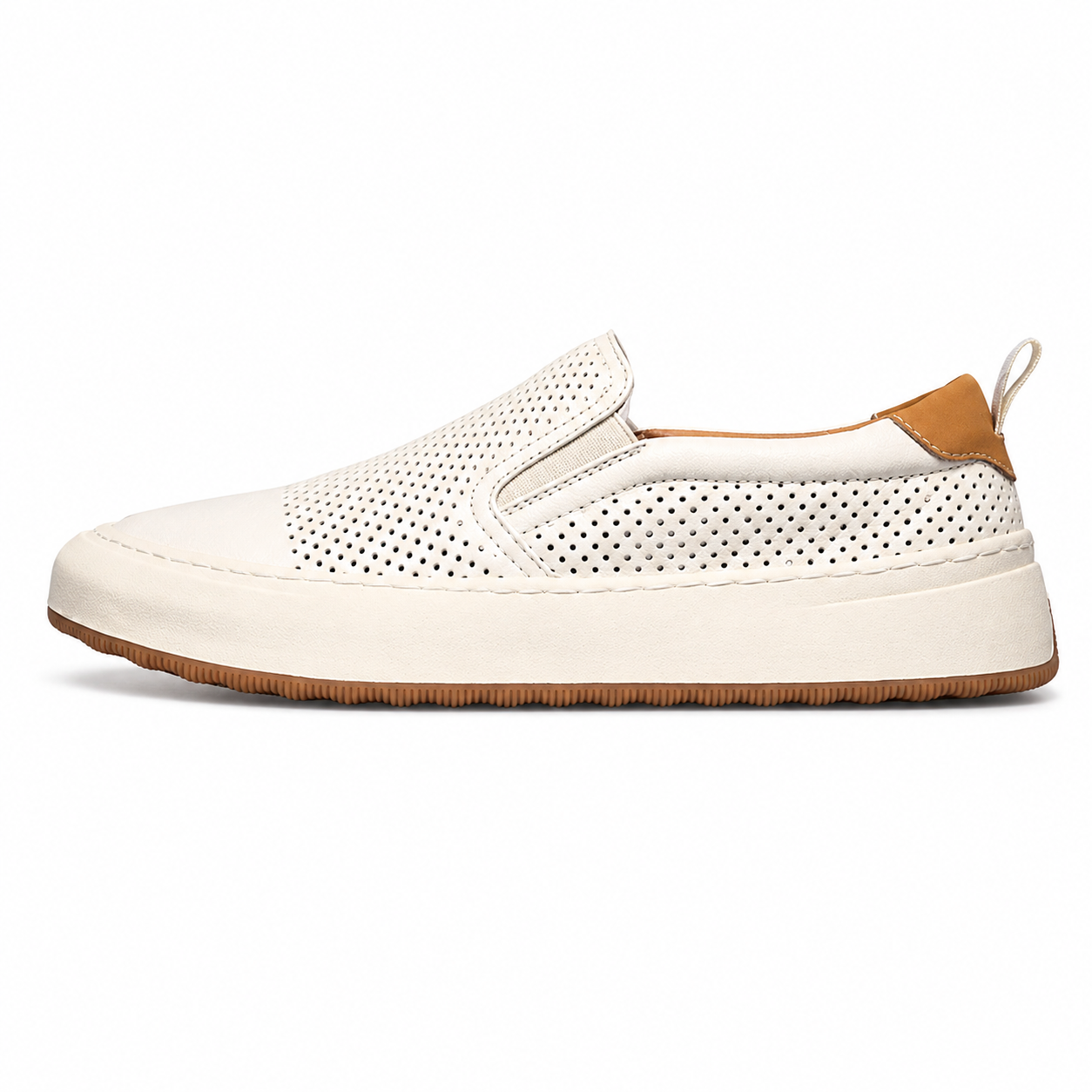 Mens Perforated Leather Summer Loafer