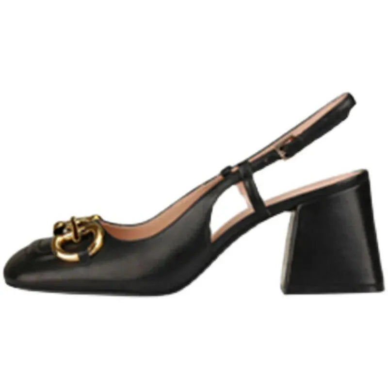 Orthopedic Retro Heels Buckle Strap