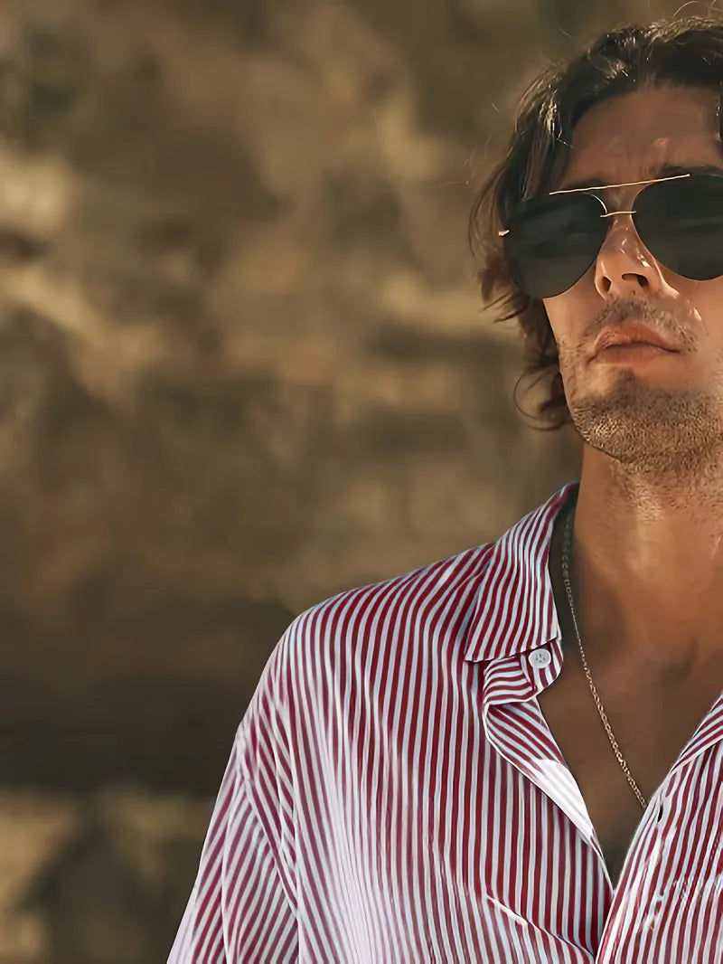 Mens Short Sleeve V Neck Shirt