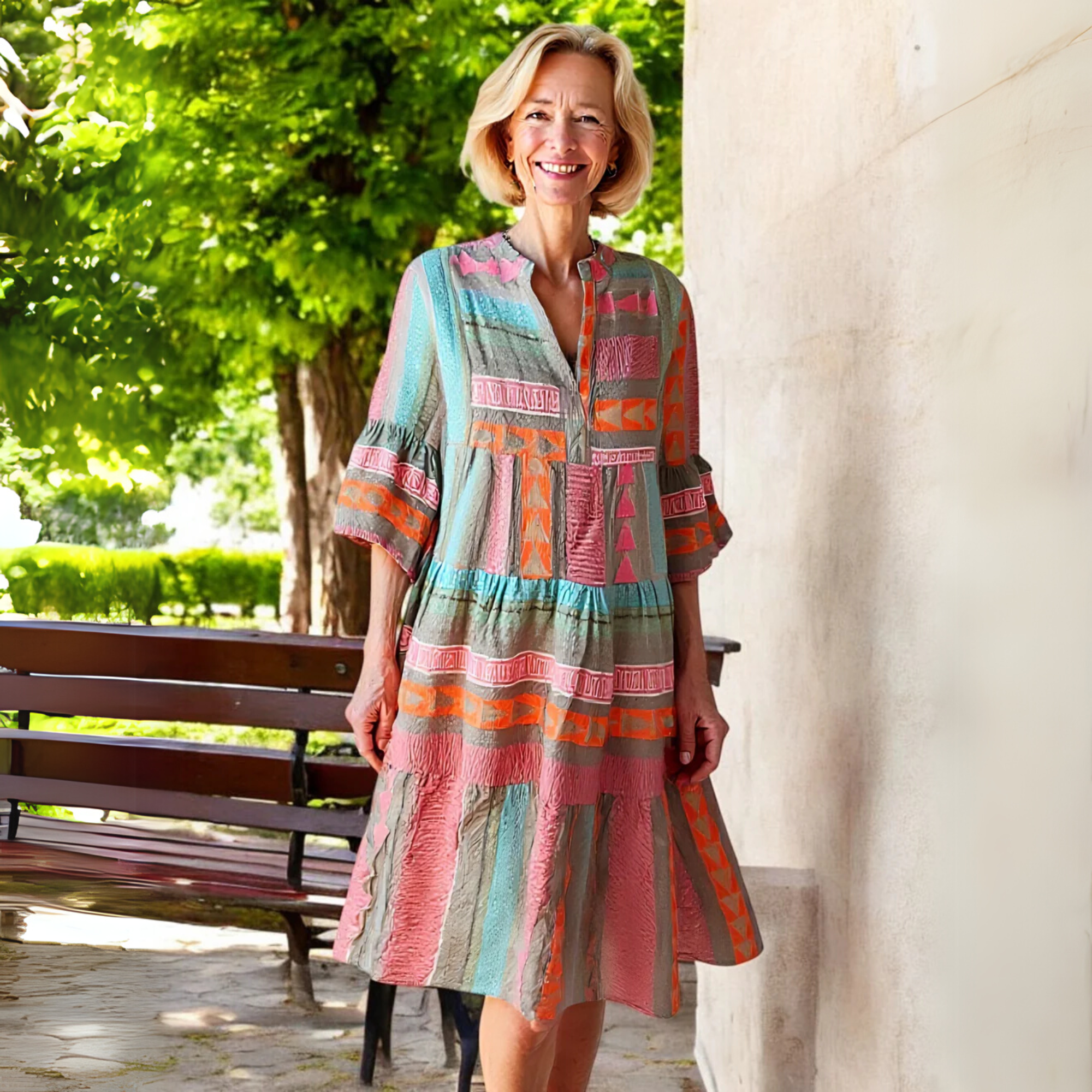 Spring Dress A-Line Ruffle