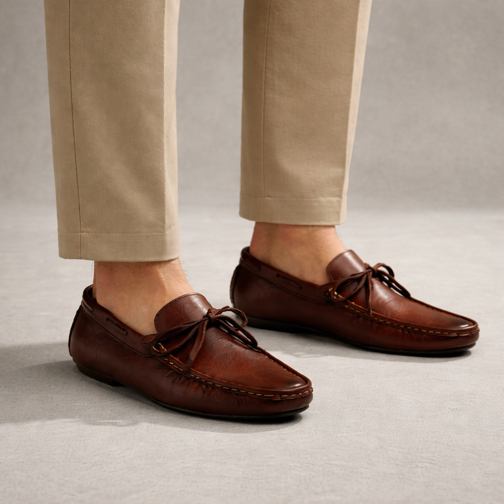 Mens Real Leather Classic Loafer
