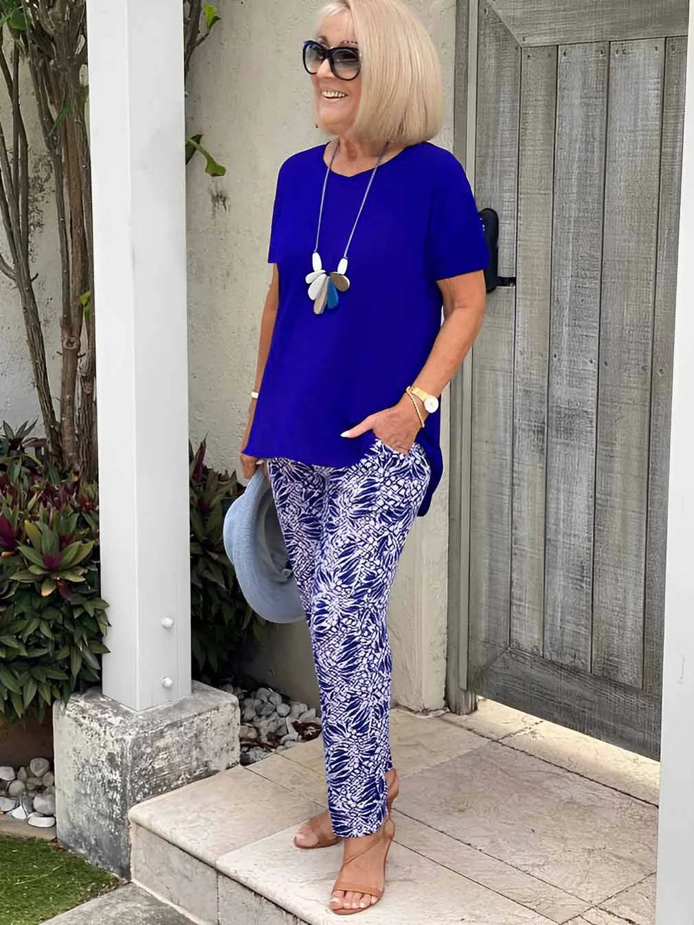 Two-Piece Set Blouse Wide-Leg Pants