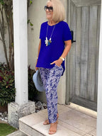 Two-Piece Set Blouse Wide-Leg Pants