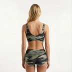 Two Piece Bikini Set Print Adjustable Straps Removable Padding