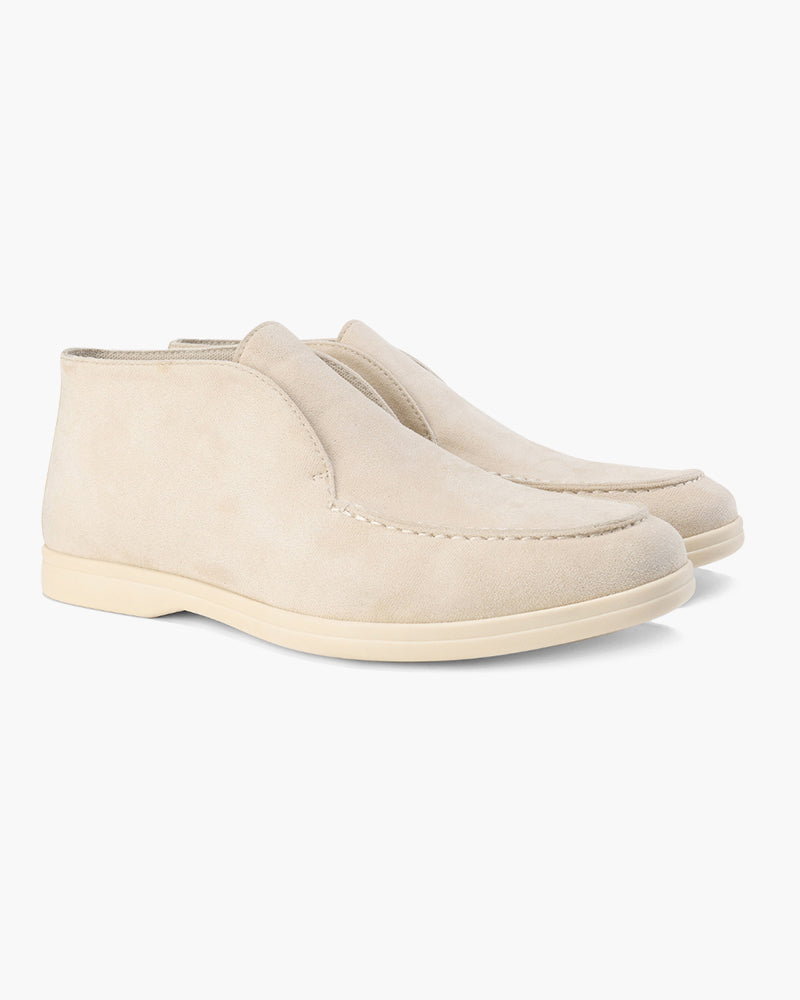 Mens Mid Cut Suede Loafer Slip On Five Color