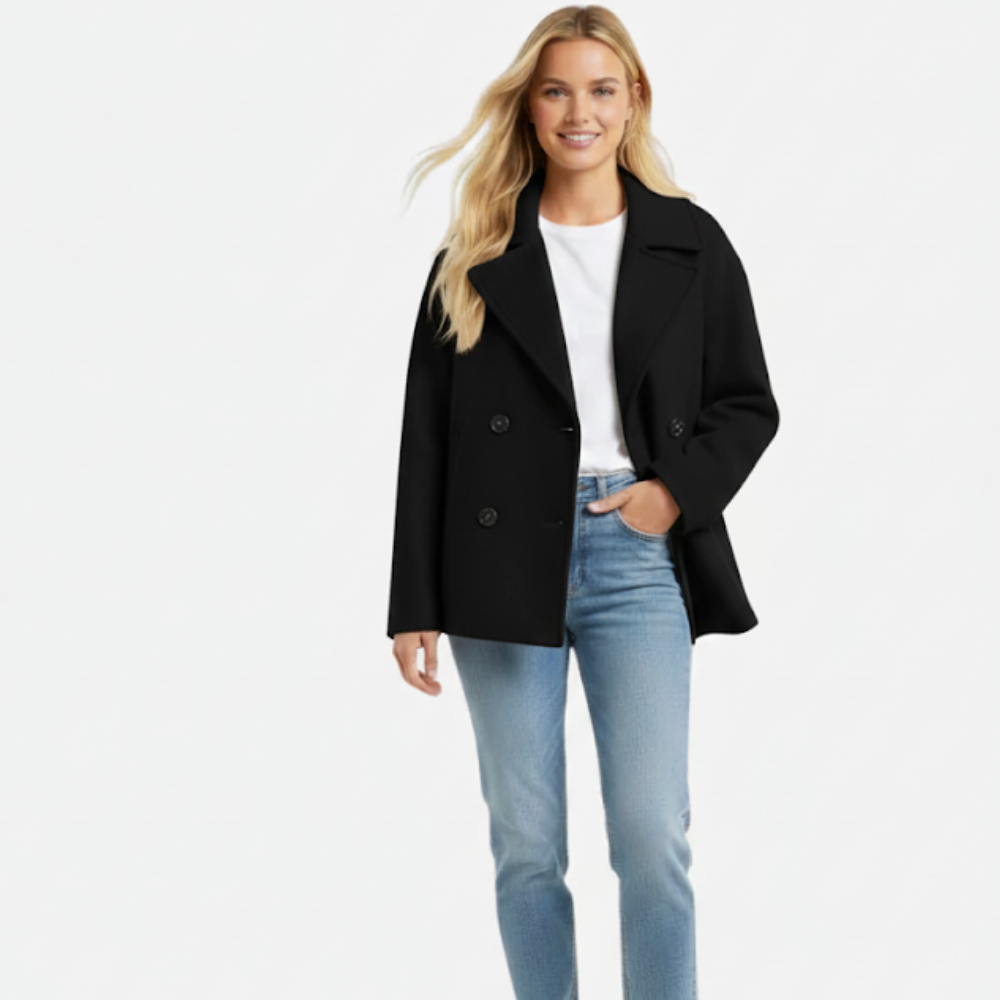 Clarimond | Fashionable Short Jacket for Women Double-Breasted & Stylish