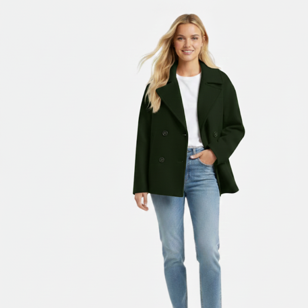 Clarimond | Fashionable Short Jacket for Women Double-Breasted & Stylish