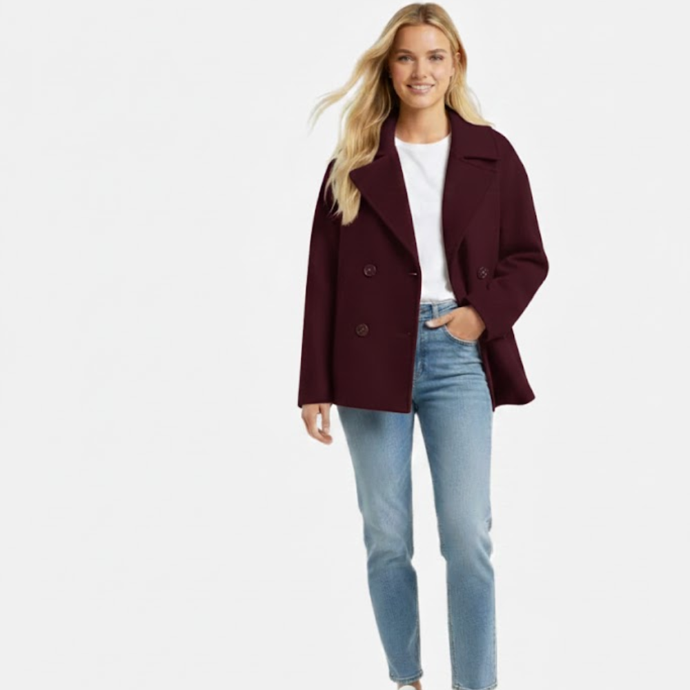 Clarimond | Fashionable Short Jacket for Women Double-Breasted & Stylish