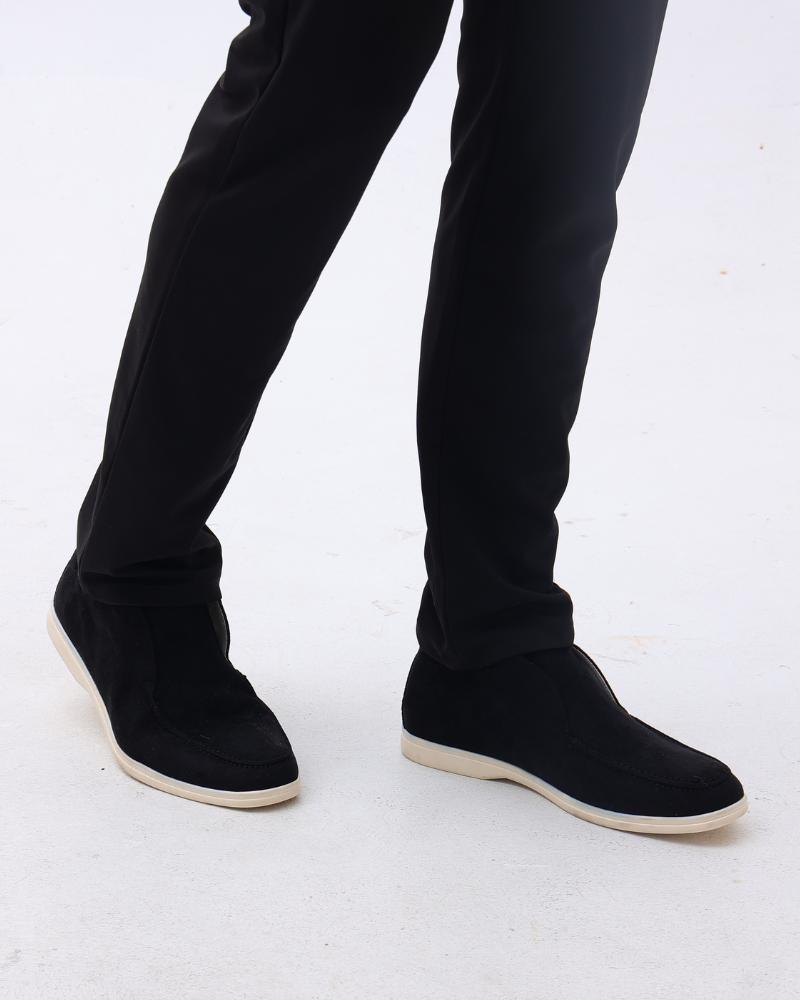 Mens Mid Cut Suede Loafer Slip On Five Color