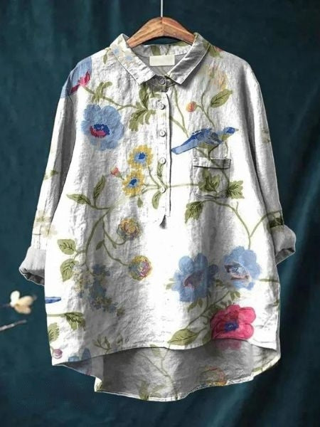 Floral Blouse Relaxed Fit
