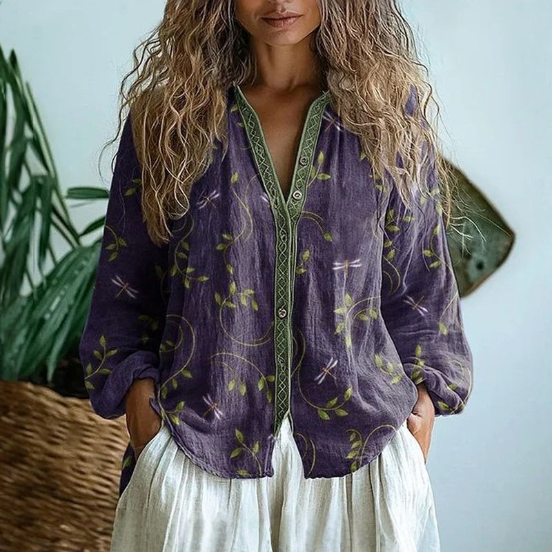 Elegant Blouse Tailored Shirt Silhouette Long Sleeve