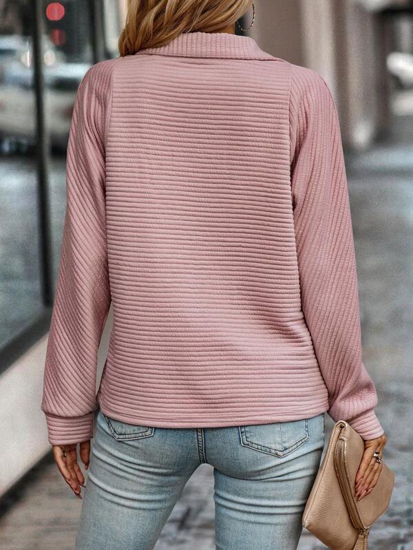Women's V Neck Sweater Pink Lightweight Soft Everyday