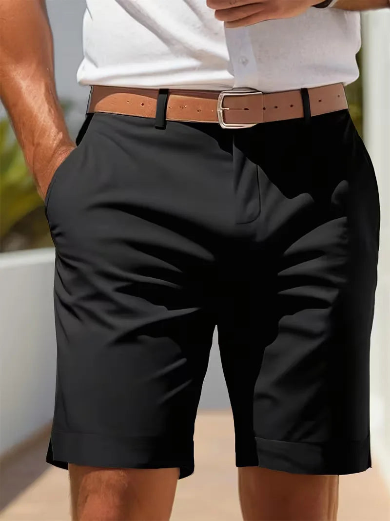 Mens Straight Leg Shorts Side Pockets