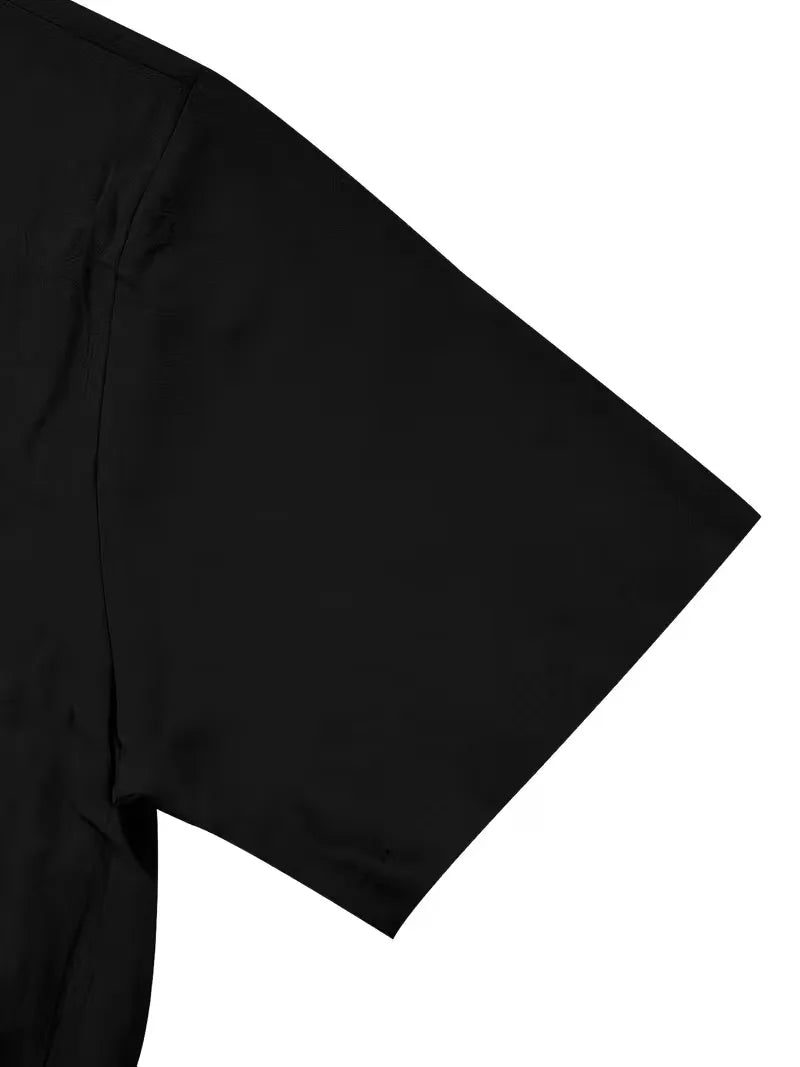 Mens Short Sleeve Linen Shirt Chest Pocket