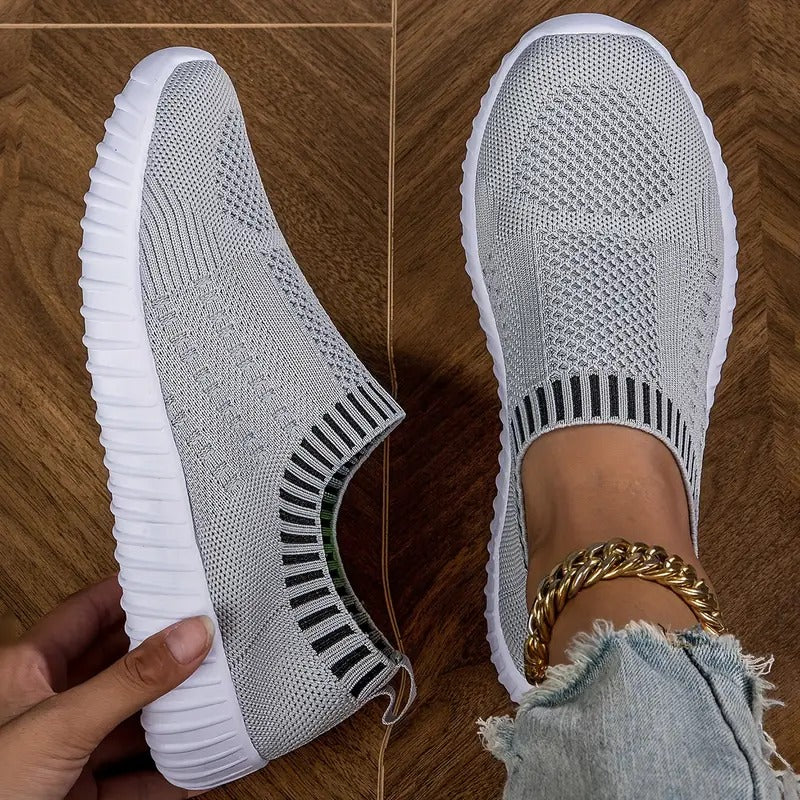 Women's Breathable Sneakers Reinforced Footbed Cushioned Arch Support