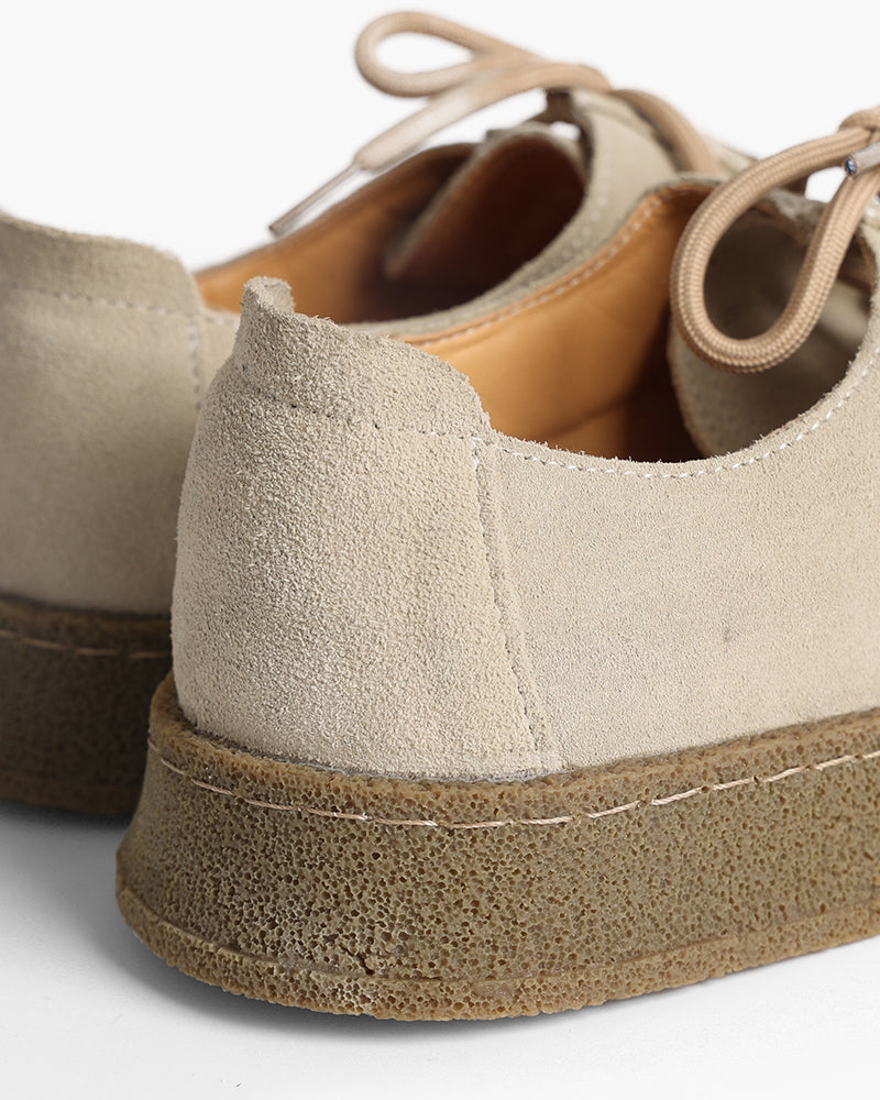Mens Suede Moccasin Lace Up Crepe Sole Three Color