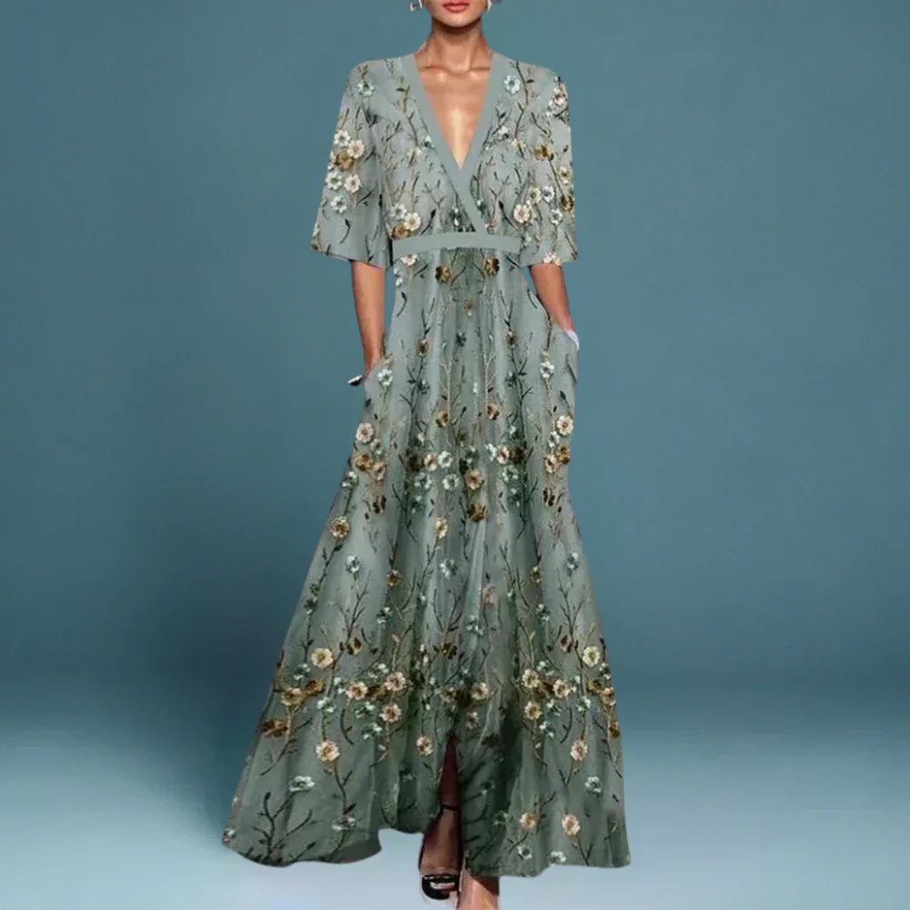 Floral Maxi Dress Flowy