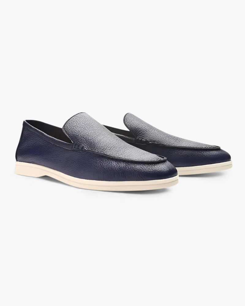Mens Cowhide Leather Loafer Slip On Five