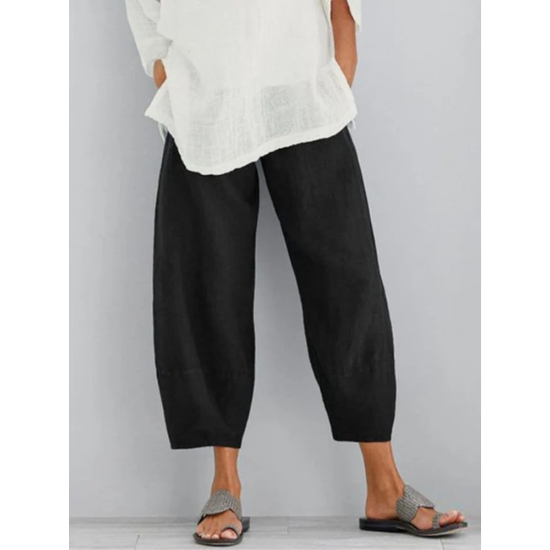 Linen Lounge Pants Wide Leg