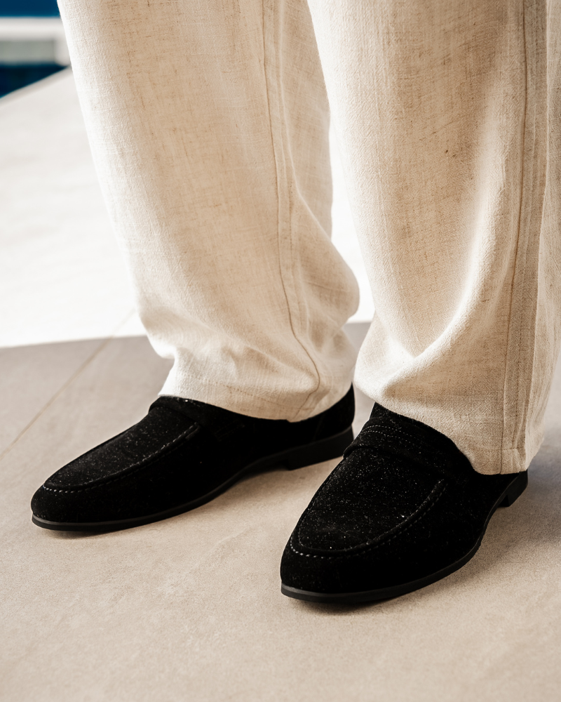 Mens Suede Business Loafer Slip On Three Color