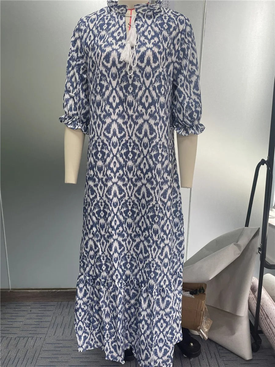Womens Boho Maxi Dress Floral Print Five Style