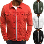 Men's Button Down Jacket Front Pockets Casual Everyday