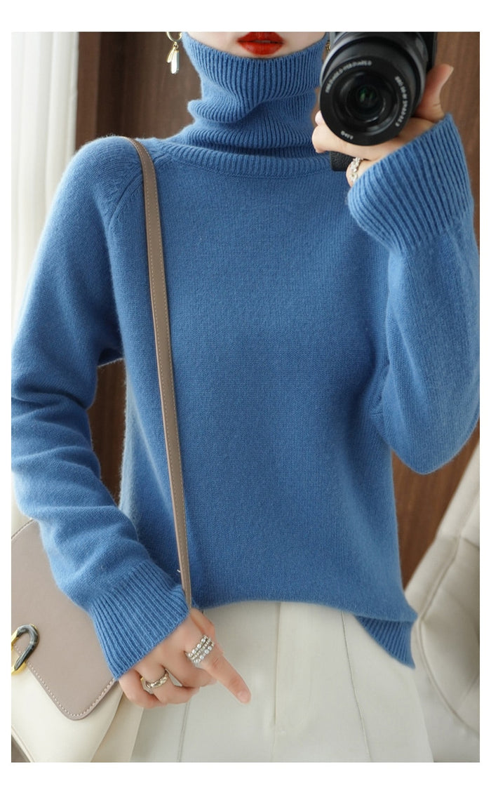 Women's Cozy Knit Sweater Soft Warm Versatile Fall Winter