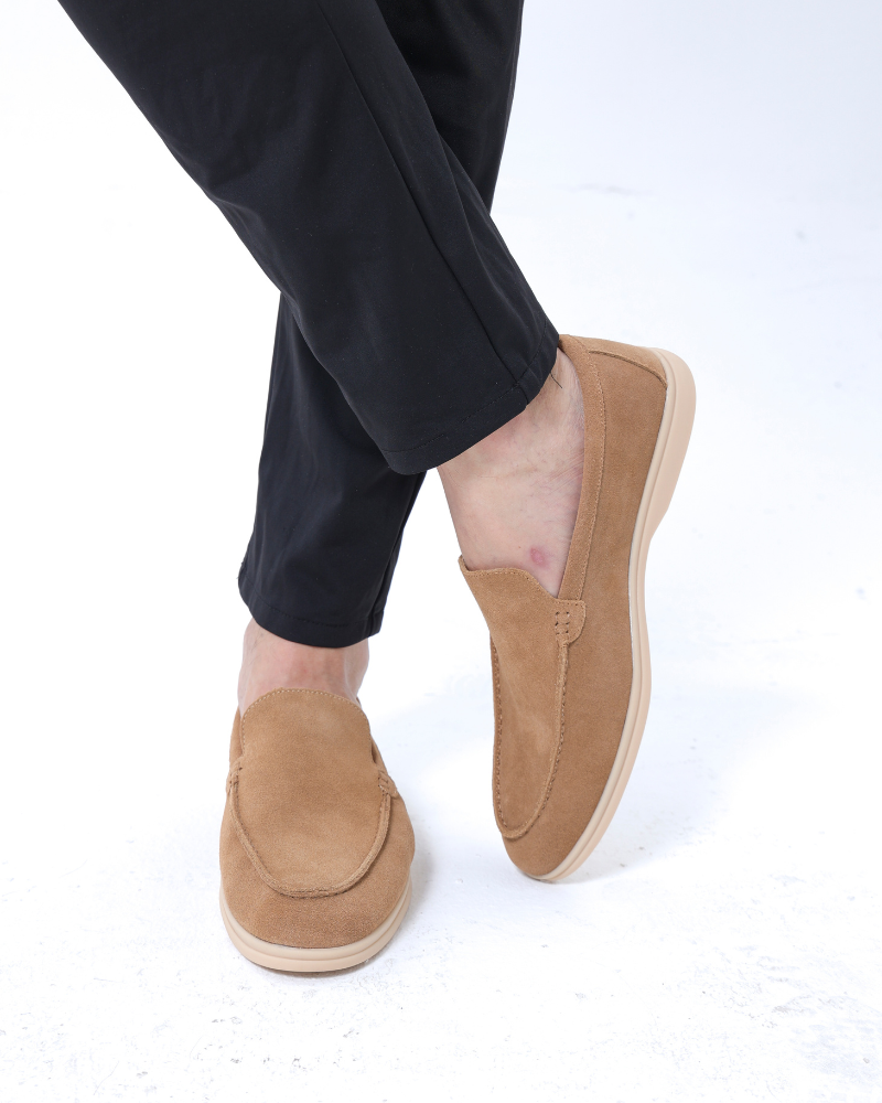 Mens Suede Loafer Slip On Four Color
