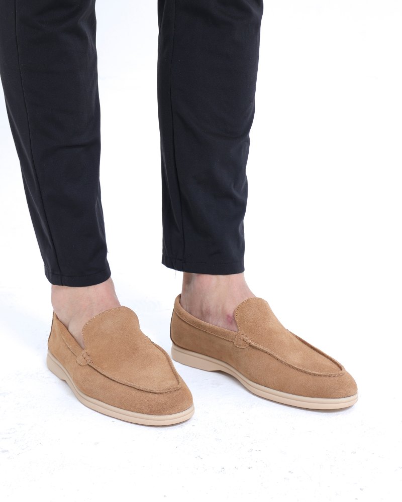 Mens Suede Loafer Slip On Four Color
