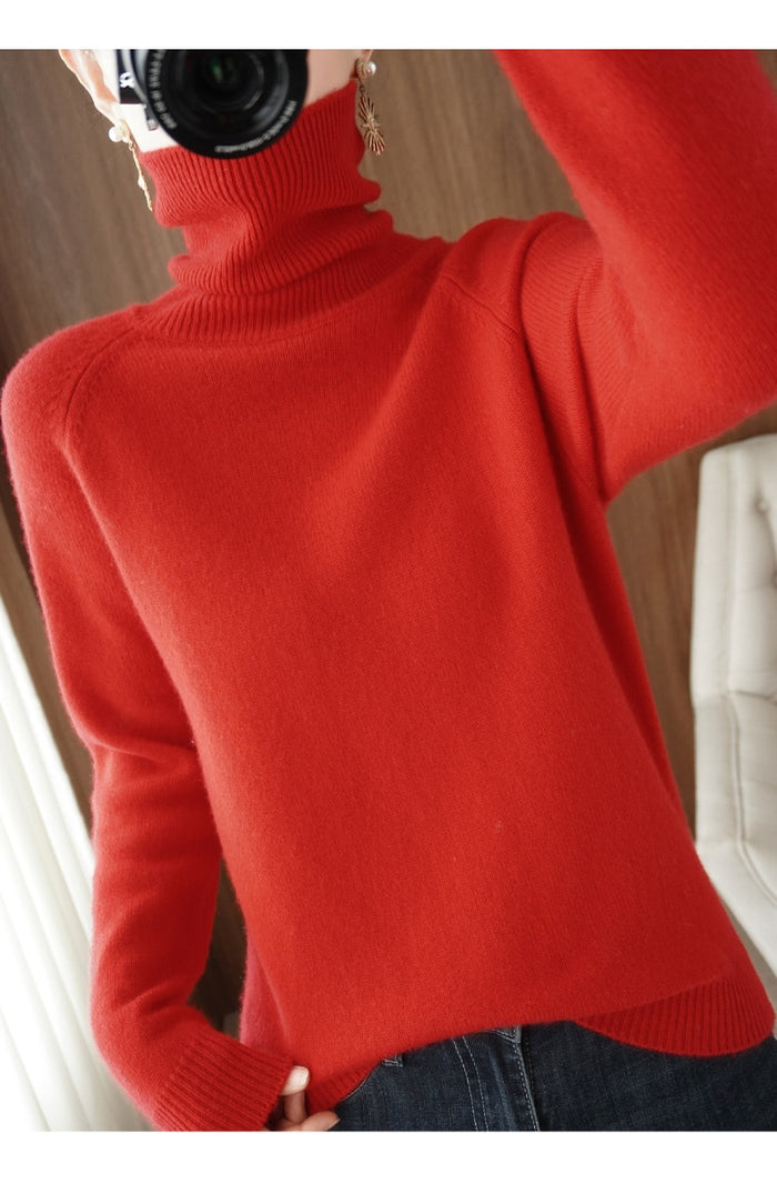 Women's Cozy Knit Sweater Soft Warm Versatile Fall Winter