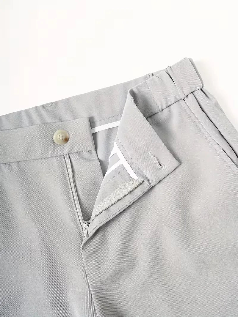 Mens Straight Leg Shorts Side Pockets