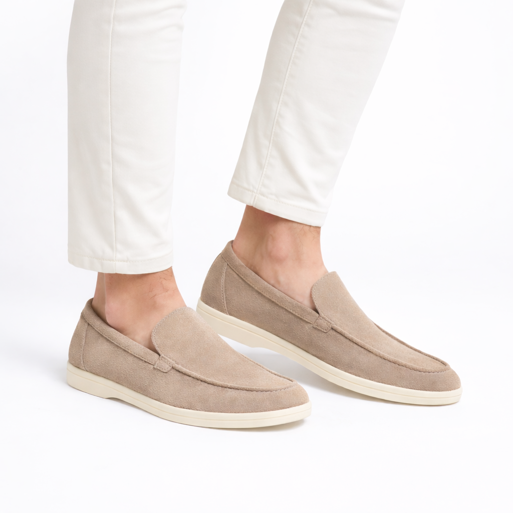 Mens Suede Look Loafer