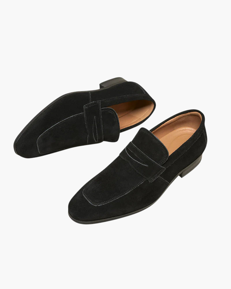 Mens Suede Business Loafer Slip On Three Color