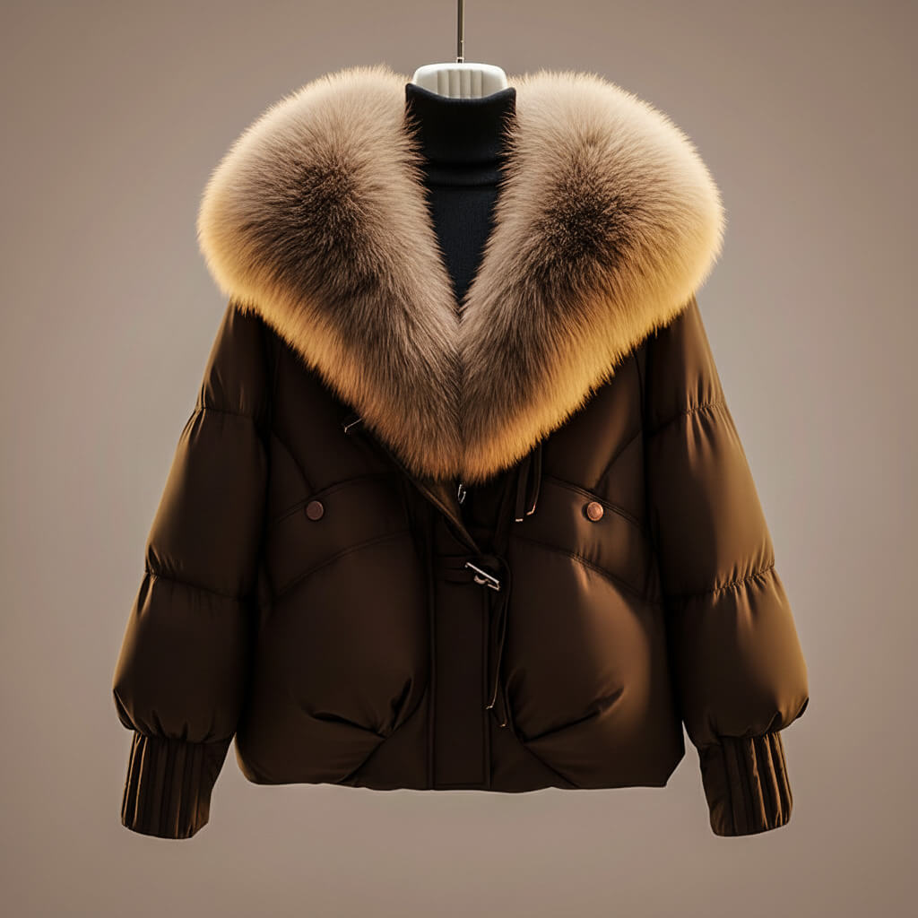 Women's Belted Coat Statement Collar Wrap Winter Elegant