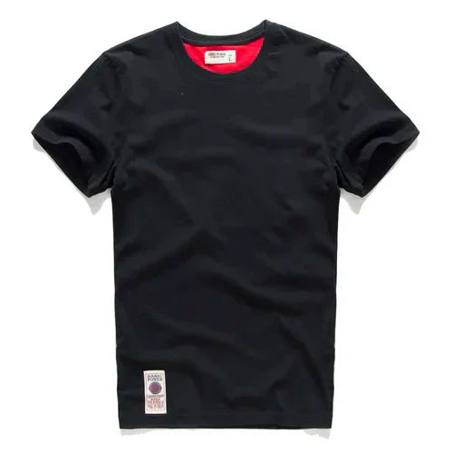 Cotton T-Shirt Crew Neck Regular Fit Solid