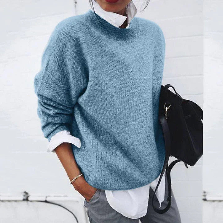 Women's Sweater Soft Knit Modern Chic Relaxed Fit Winter