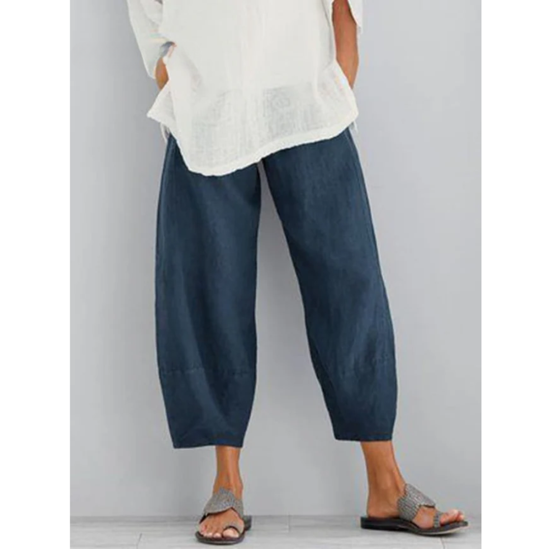 Linen Lounge Pants Wide Leg