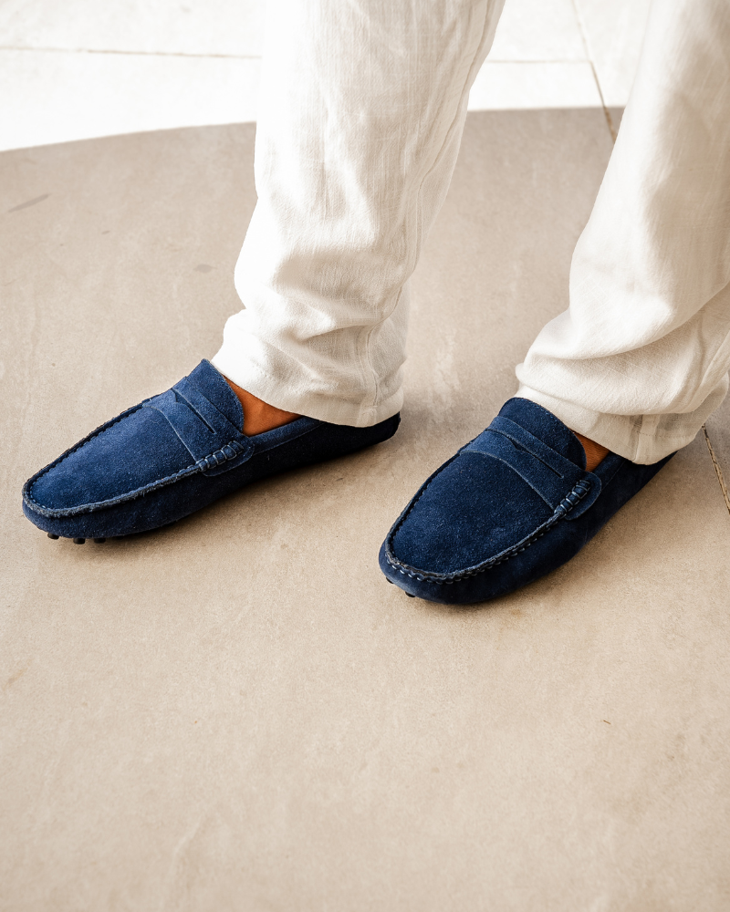 Mens Suede Moccasin Slip On Five Color
