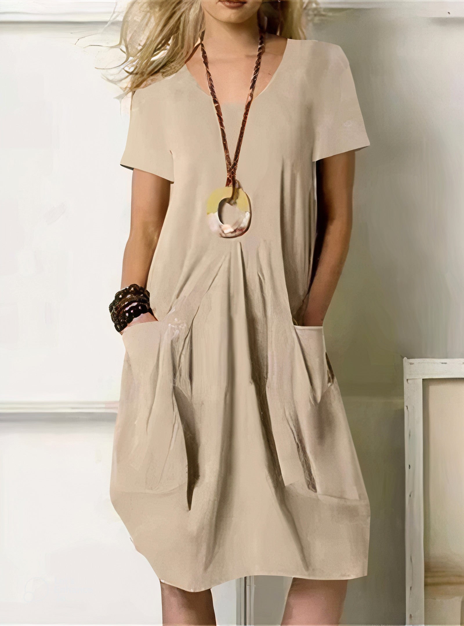 Relaxed Fit Dress Pockets