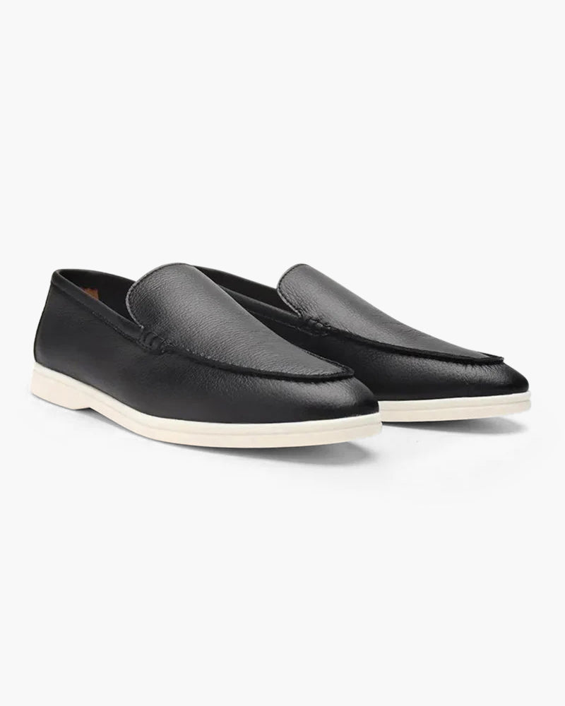 Mens Cowhide Leather Loafer Slip On Five Color