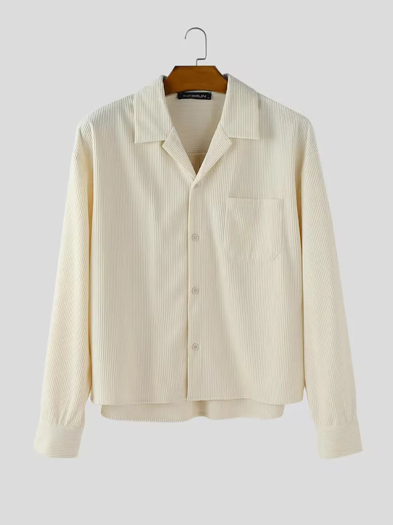 Mens Oversized Casual Shirt Streetwear