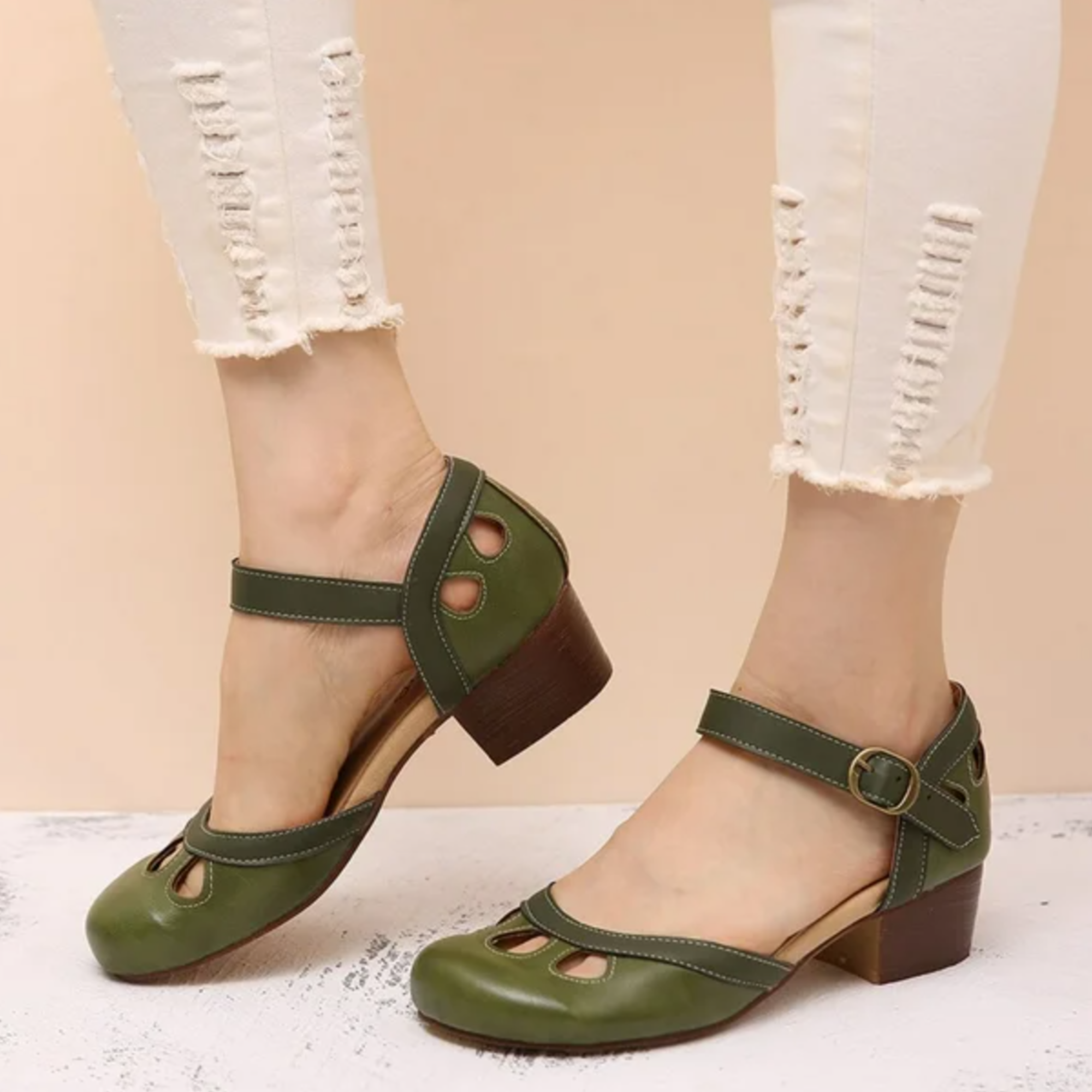 Orthopedic Low Heel Sandals Arch Support