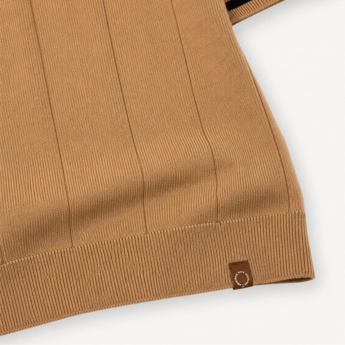 Mens Short Zip Polo Classic Collar