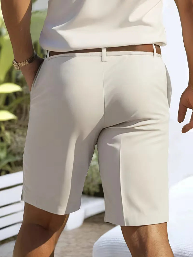Mens Straight Leg Shorts Side Pockets