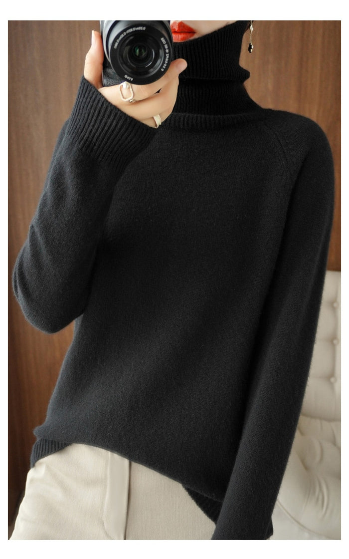 Women's Cozy Knit Sweater Soft Warm Versatile Fall Winter
