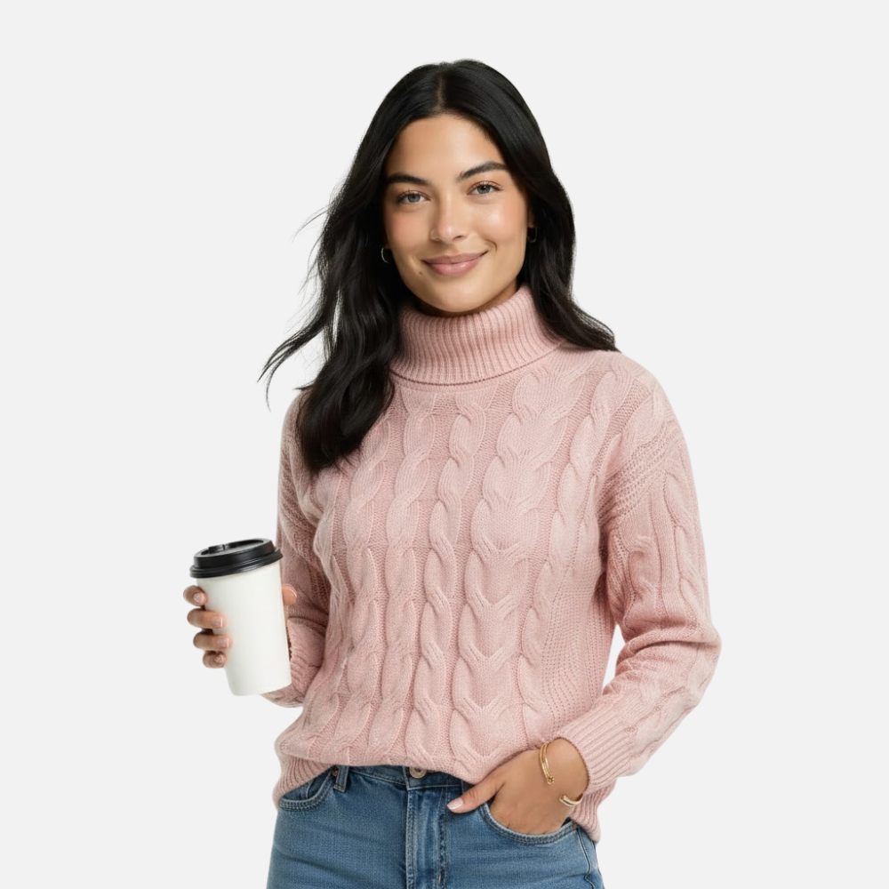 Seraphine | Women's Cotton Turtleneck Sweater Stylish & Comfortable