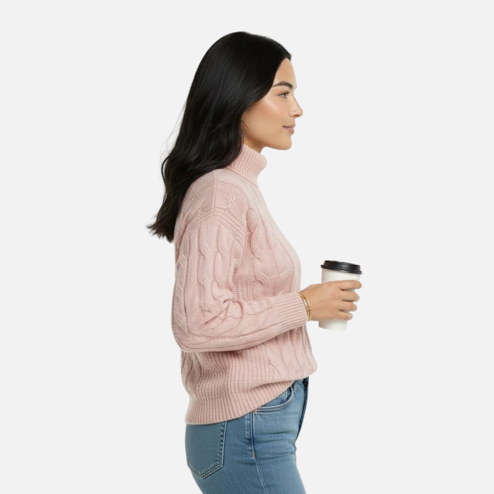 Seraphine | Women's Cotton Turtleneck Sweater Stylish & Comfortable