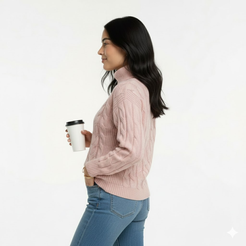 Seraphine | Women's Cotton Turtleneck Sweater Stylish & Comfortable