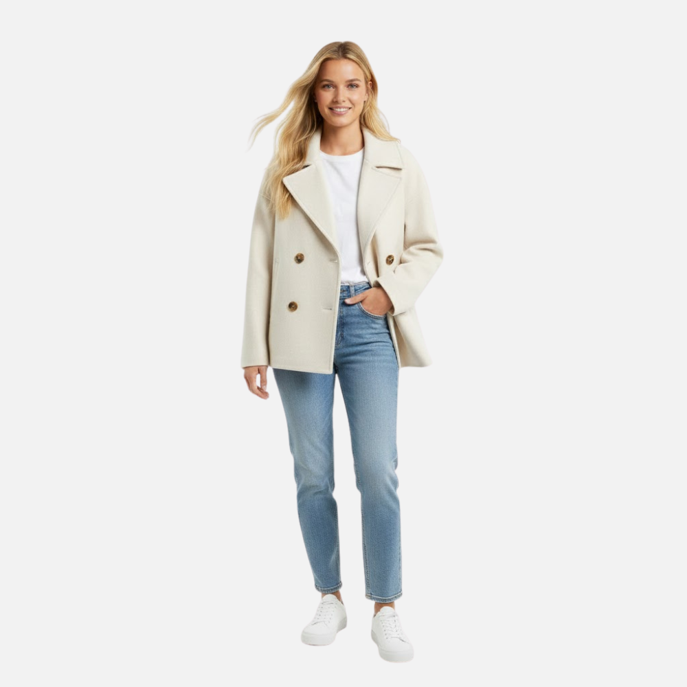Clarimond | Fashionable Short Jacket for Women Double-Breasted & Stylish