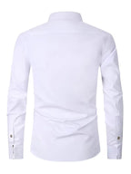 Mens Mandarin Collar Shirt